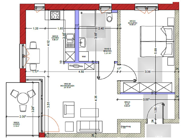 2-Zimmer-Wohnung